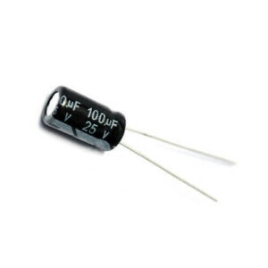 100uF 25V Electrolytic Capacitor