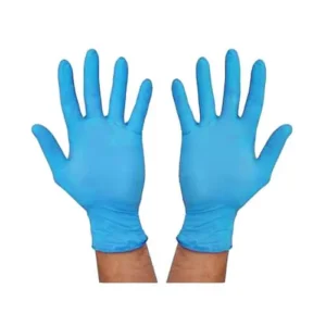 5 Pair Surgical Hand Gloves Blue Color Powder Free Examination Nitrile Gloves