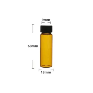 Amber Glass Vial 12mL with Screw Cap