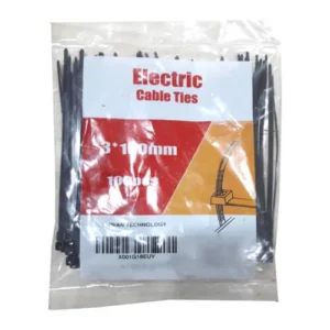 Cable Tie 100 mm 100 Pcs Pack Black Color