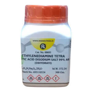 EDTA Disodium Salt 99% AR 500g (Ethylenediamine Tetra acetic Acid) RL