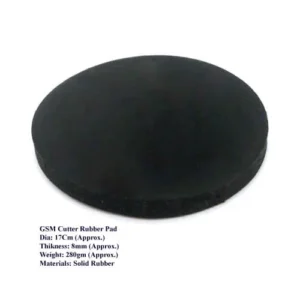 GSM Cutter Rubber Pad Round Black Color