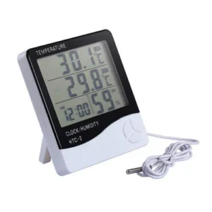 HTC-2 Temperature Humidity Digital Hygrometer with Clock