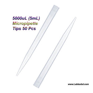 Micropipette Tips 5mL Long Mouth 5000uL 50pcs Tips