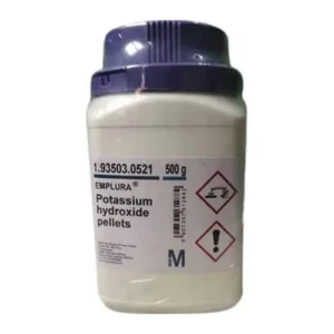 Potassium Hydroxide Pellets, 500gm, Merck-India