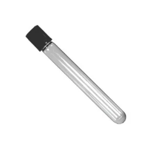 Pyrex Test Tube with Black Cap 4 Inch Clear Tube