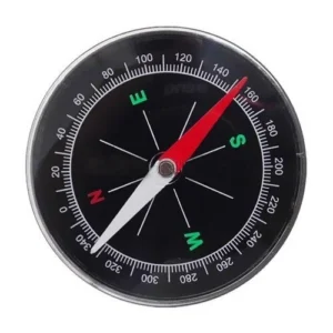 Smart Magnetic Compass 70 mm Large Size Black Color Travel Compass
