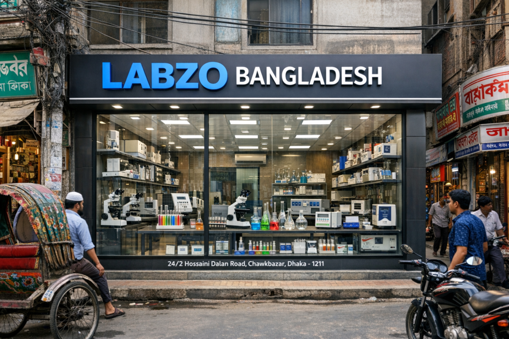 best laboratory equipment in Bangladesh including microscopes laboratory glassware and testing instruments
