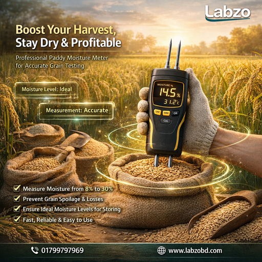 Paddy Moisture Meter Bangladesh in action